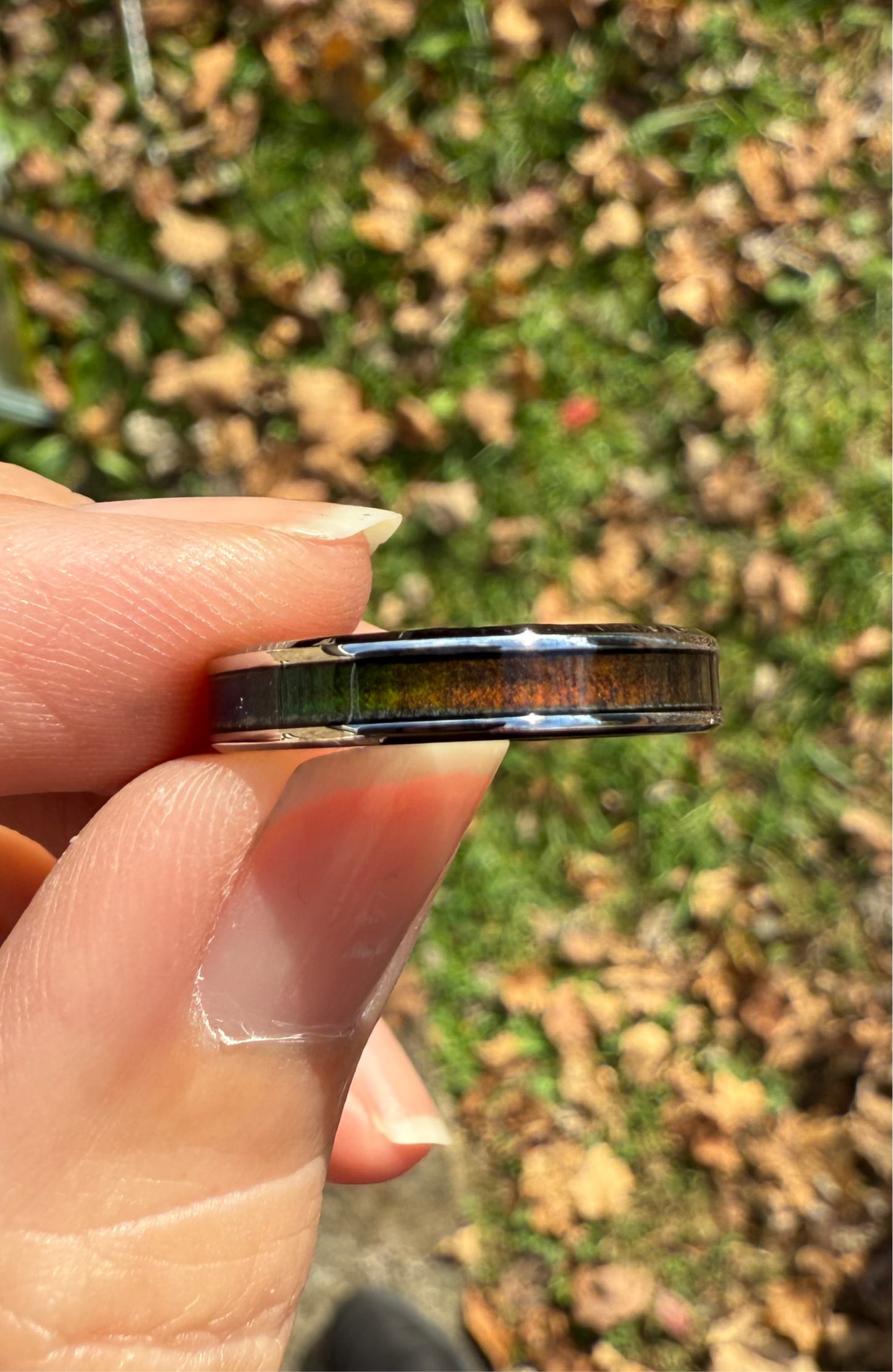 Stainless Steel Mood Ring with Color-Changing Inlay – A High-Quality, Nostalgic Classic