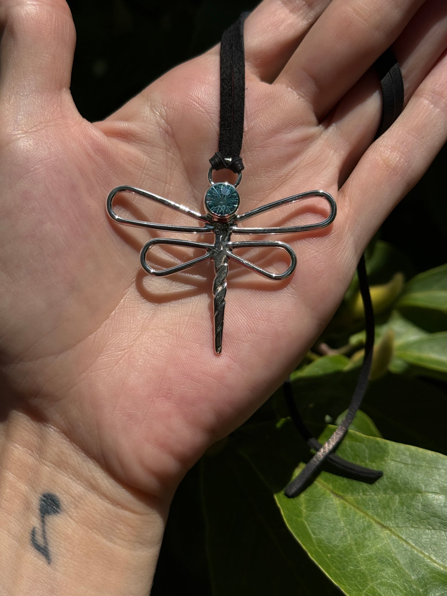 Hand fabricated dragon fly for Kelly G