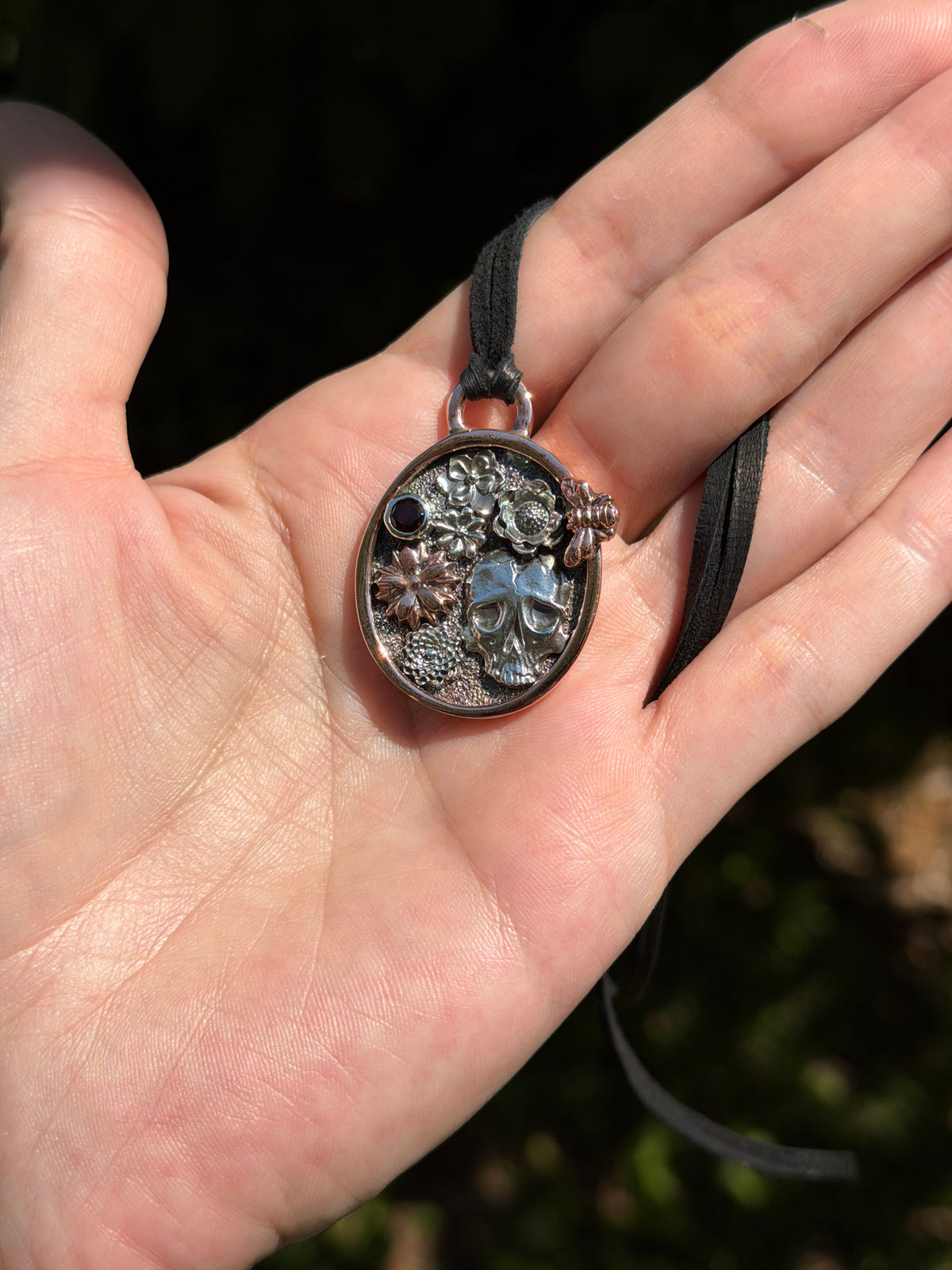 Grave Garden Garnet Pendant