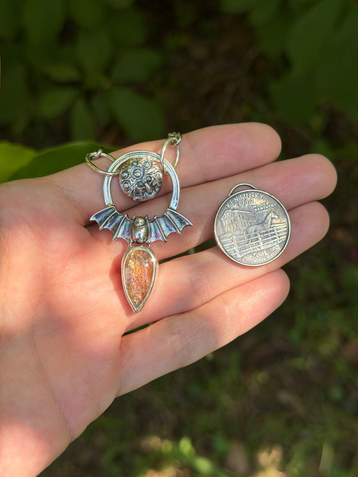 Moonlight Sunstone Pendant